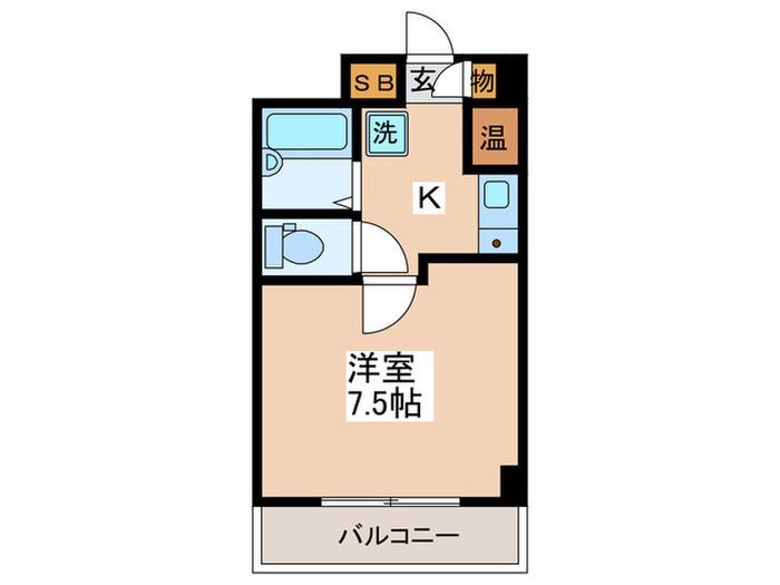 パールハイツ池袋(1K/3階)の間取り写真