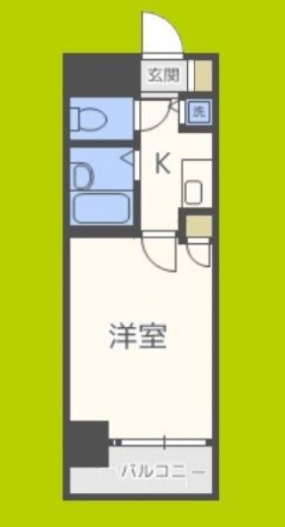 リーガル新大阪III(1K/5階)の間取り写真