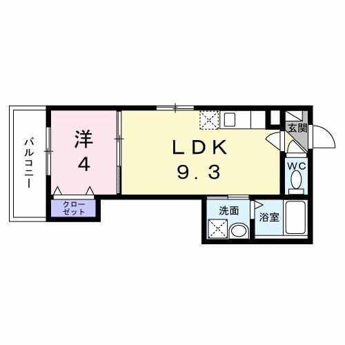 GOODLIFE 小阪本町(1LDK/3階)の間取り写真
