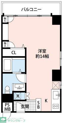 カーサ池尻(ワンルーム/11階)の間取り写真