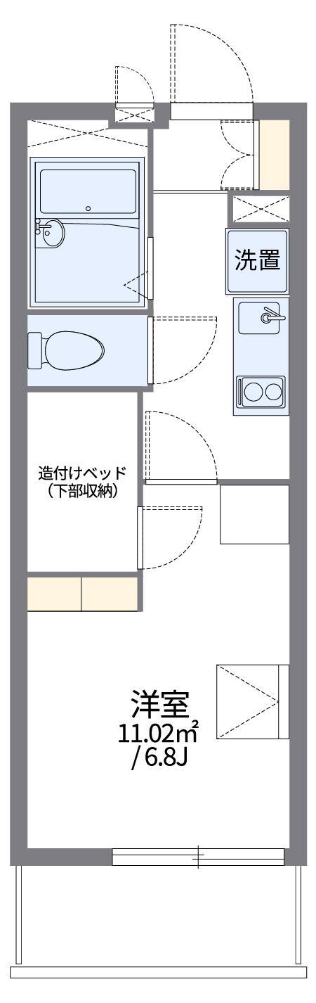 レオパレスブランシュ(1K/2階)の間取り写真