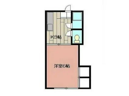 中井サンシャイン(1K/1階)の間取り写真