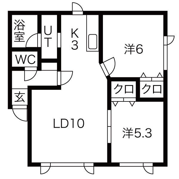 フォレスト31(2LDK/3階)の間取り写真