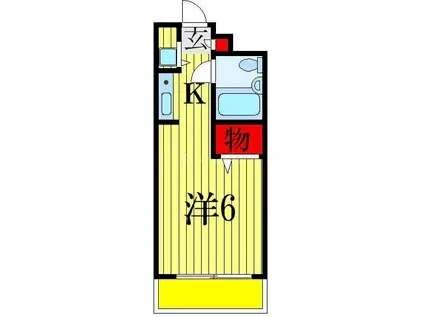 アピス東船橋(1K/3階)の間取り写真