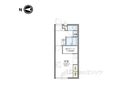 レオパレススバル(1K/1階)の間取り写真