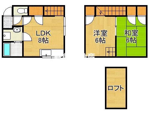 リヴィエールメゾン(2LDK/1階)の間取り写真