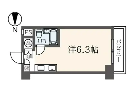 日興パレス横浜(ワンルーム/6階)の間取り写真