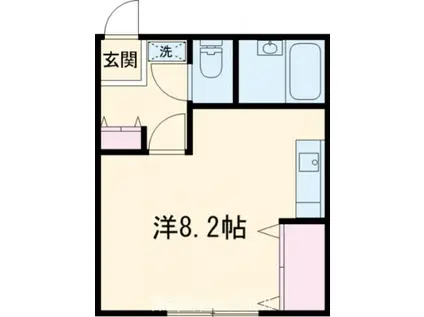 サンライズ西八(ワンルーム/1階)の間取り写真