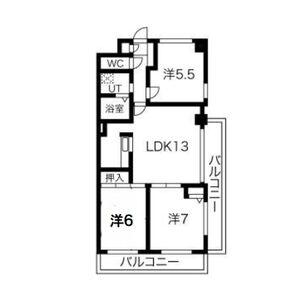 ヒルトップ井上(3LDK/3階)の間取り写真