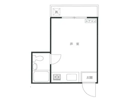 マリソル三軒茶屋北(ワンルーム/2階)の間取り写真