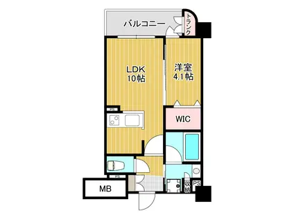 ふぁみゆ日本橋II(1LDK/8階)の間取り写真