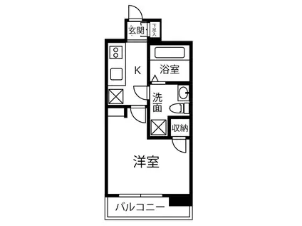 アルテシモ レガ(1K/5階)の間取り写真