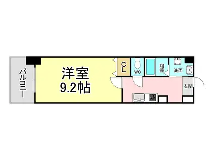 MDI PROSREGALO THE OUTLETS前(1K/5階)の間取り写真