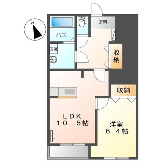 B-FOREST(1LDK/1階)の間取り写真
