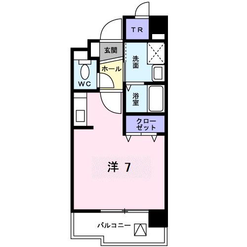 大阪モノレール本線 南摂津駅 徒歩4分 6階建 築24年(ワンルーム/1階)の間取り写真