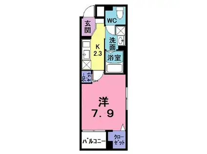 ボラ カーサ(1K/4階)の間取り写真
