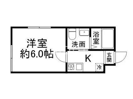 ブリエ丹波口(1K/3階)の間取り写真
