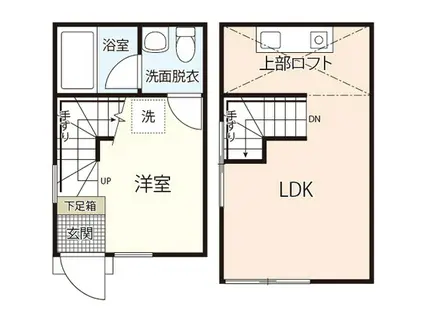 GOJO APARTMENT(1LDK/1階)の間取り写真