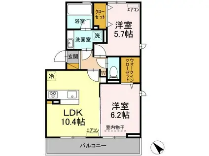 AMR15(2LDK/3階)の間取り写真