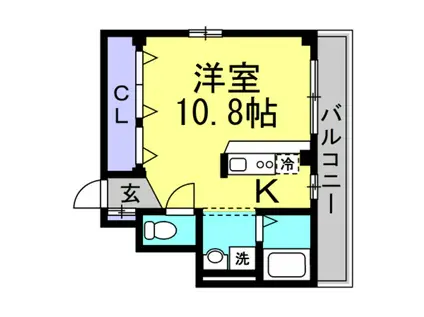 ソフィーユ常滑(ワンルーム/2階)の間取り写真