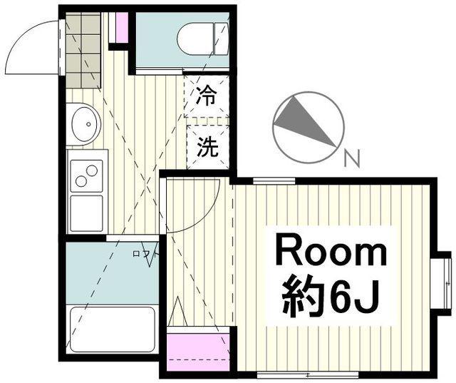 クレセール横浜(1K/1階)の間取り写真