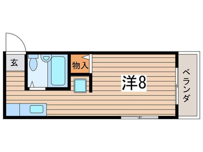 メゾンプラネックス3(ワンルーム/1階)の間取り写真