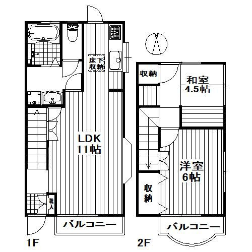 MKハイム(2LDK/1階)の間取り写真