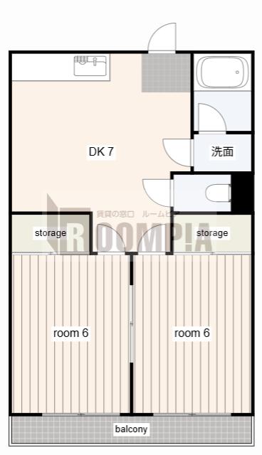 リアライズ岐南II(3DK/3階)の間取り写真
