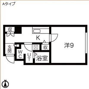長居中央ビル(1K/7階)の間取り写真