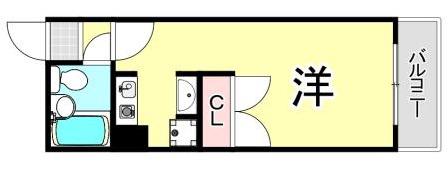 ラロッカ(ワンルーム/1階)の間取り写真