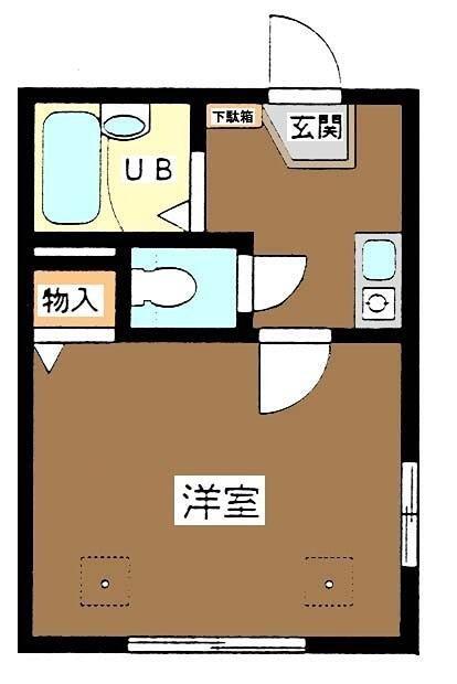 ソフィット丸山(1K/1階)の間取り写真