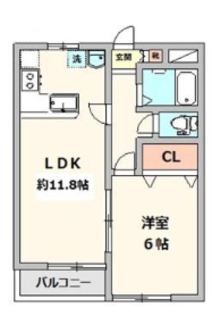 ロイヤルハイツ上北沢(1LDK/1階)の間取り写真