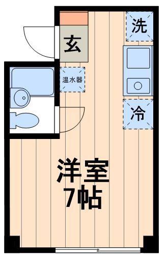 レジェンド森下(ワンルーム/2階)の間取り写真