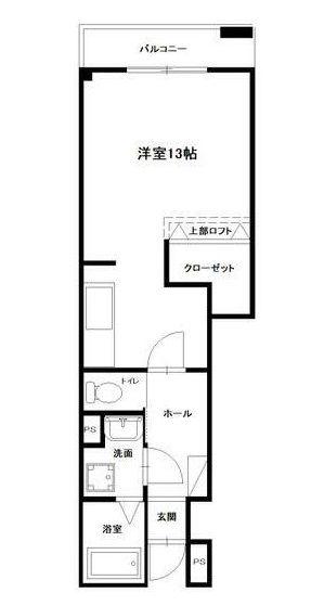 ハイステージ桜 A棟(ワンルーム/1階)の間取り写真