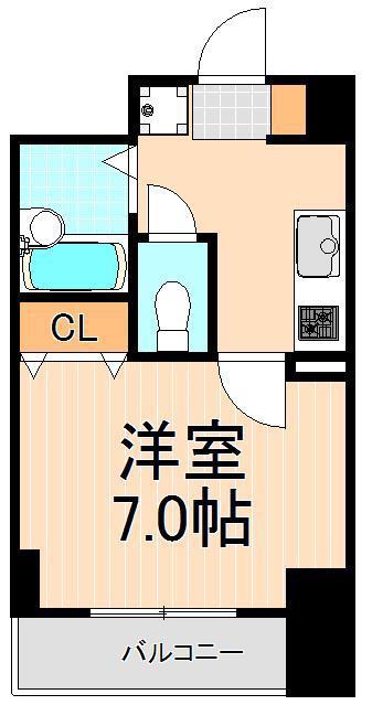 アルゴ元浅草(1K/3階)の間取り写真