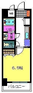 エストレージャ 文の里(1K/8階)の間取り写真