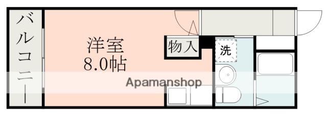 オアシス永吉(ワンルーム/1階)の間取り写真