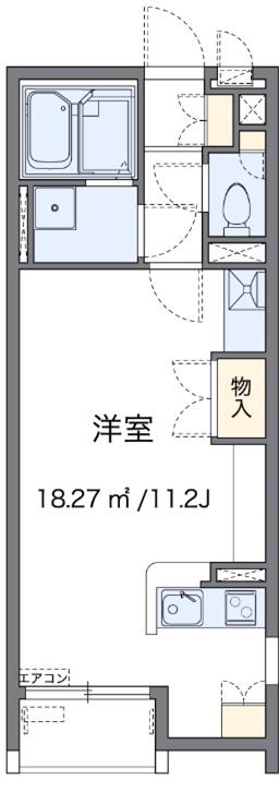 JRおおさか東線 衣摺加美北駅 徒歩8分 2階建 築13年(1K/2階)の間取り写真