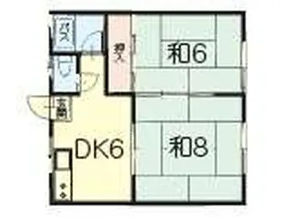 メゾンド73(2DK/2階)の間取り写真