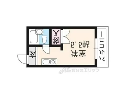 ハイツ村岡(ワンルーム/3階)の間取り写真