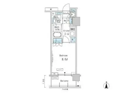パークアクシス蒲田ステーションゲート(1K/10階)の間取り写真