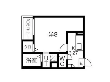 JACK FUNAIRII(1K/2階)の間取り写真