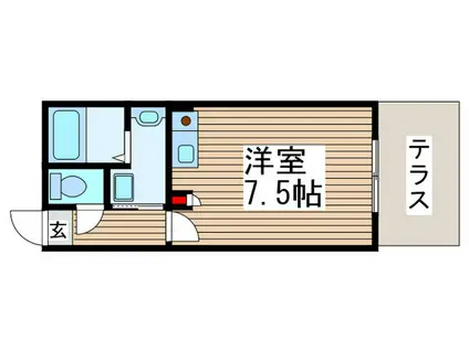 SEBOSEBO取手(ワンルーム/1階)の間取り写真