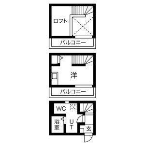 ARMYI(ワンルーム/1階)の間取り写真