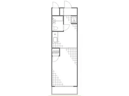 グレース百合丘(1K/4階)の間取り写真