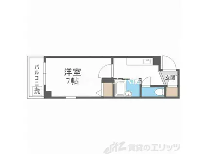 貴王天満橋(1K/9階)の間取り写真