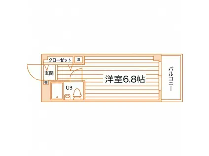 学生会館 サンクレスト津田沼(ワンルーム/5階)の間取り写真