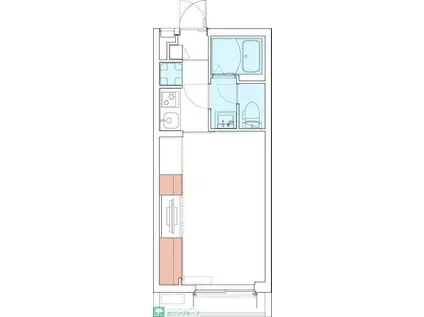 リブリ・クワイア東坂下(1K/2階)の間取り写真