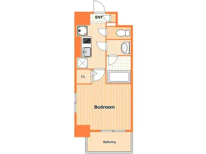 HONUAKALA YOKOHAMA(1K/6階)の間取り写真