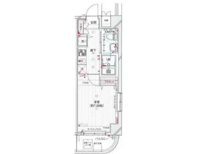 アセンション アイディ 浅草(1K/3階)の間取り写真